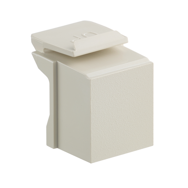 Leviton 41084-BI Blank QuickPort Insert, Ivory (Pack of 10)
