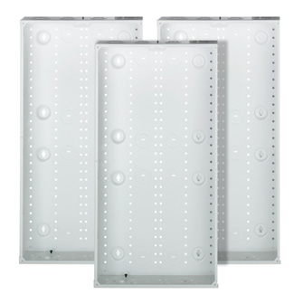 Leviton 47605-28G 28" Structured Media Enclosure, Metal, 3 Pack, White
