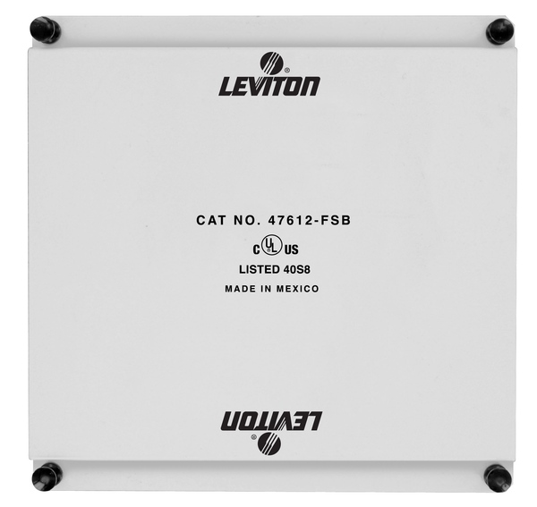 Leviton 47612-HSB Half Width Universal Security Plate