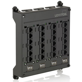 Leviton 476TM-624 Cat6 24-Port Twist & Mount Patch Panel