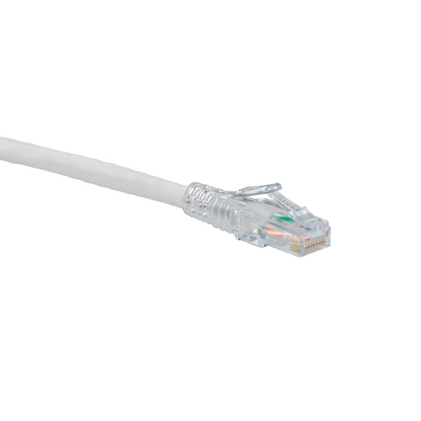 Leviton 5D460-7W eXtreme Cat 5e SlimLine Boot Patch Cord, 7 ft, White