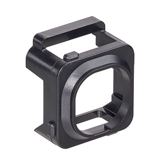 Leviton AB200-E Connector Adapter Bezel for Clipsal Wallplates, Black