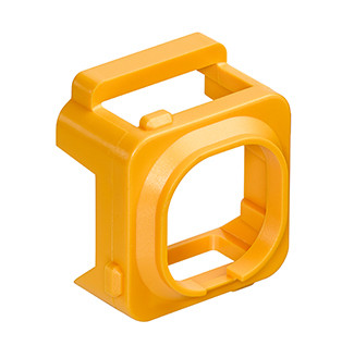 Leviton AB200-Y Connector Adapter Bezel for Clipsal Wallplates, Yellow