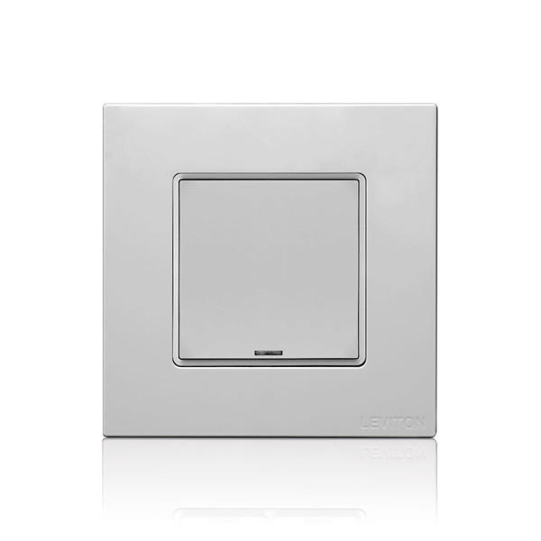 Leviton CKDBK-10G DLV Color Change Kit, IEC BS, 1 Button, Color: Gray
