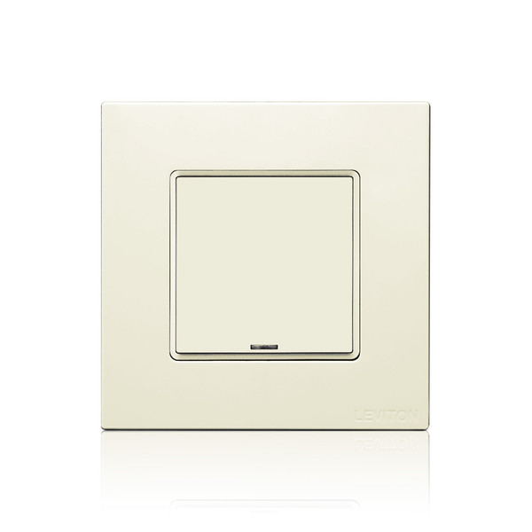 Leviton CKDBK-10T DLV Color Change Kit, IEC BS, 1 Button, Color: Light Almond