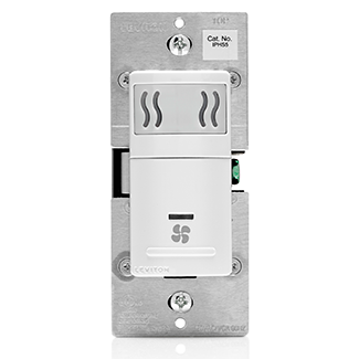 Leviton IPHS5-1LW Decora In-Wall Humidity Sensor & Fan Control, 3A, Single Pole