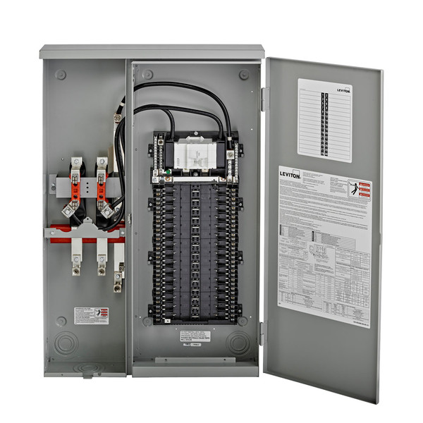 Leviton LP312-3B 30 Space Outdoor Load Center with 125A Main Circuit Breaker