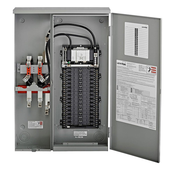 Leviton LP320-MC 30 Space Outdoor All-In-One Meter Load Center Combo with 200A Main Circuit Breaker