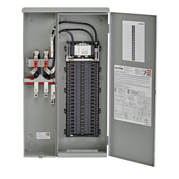 Leviton LP420-MC 42 Space Outdoor All-In-One Meter Load Center Combo with 200A Main Circuit Breaker