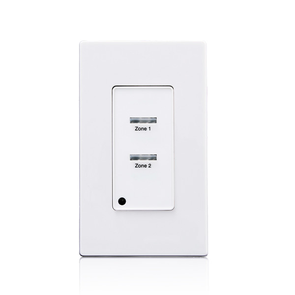 Leviton LVS-2W Low Voltage Pushbutton Station, 2 Button-On/Off, 1 Gang, White