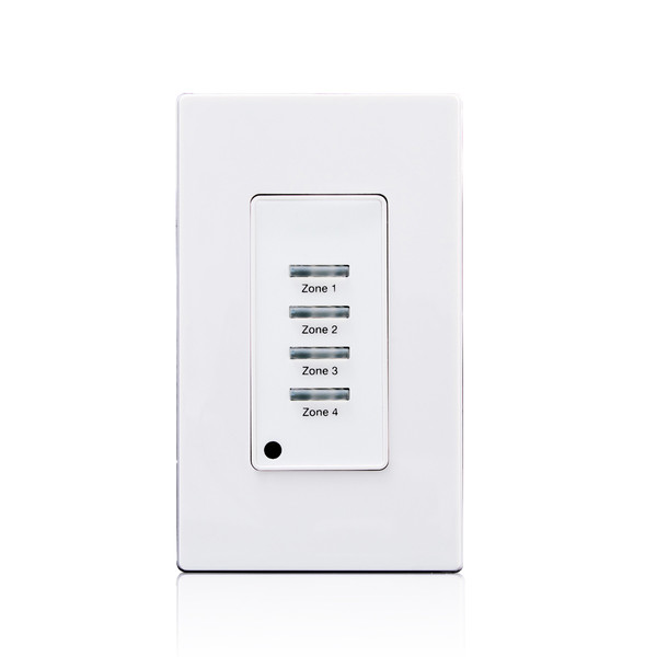 Leviton LVS-4W Low Voltage Pushbutton Station, 4 Button-On/Off, 1 Gang, White