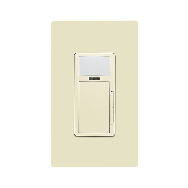 Leviton ODP10-I1I Smart Sensor, PIR, Wallbox, 1000W Dimmer, Occupancy Sensor/Vacancy Sensor, App configurable, 120V, Commercial Grade, Ivory