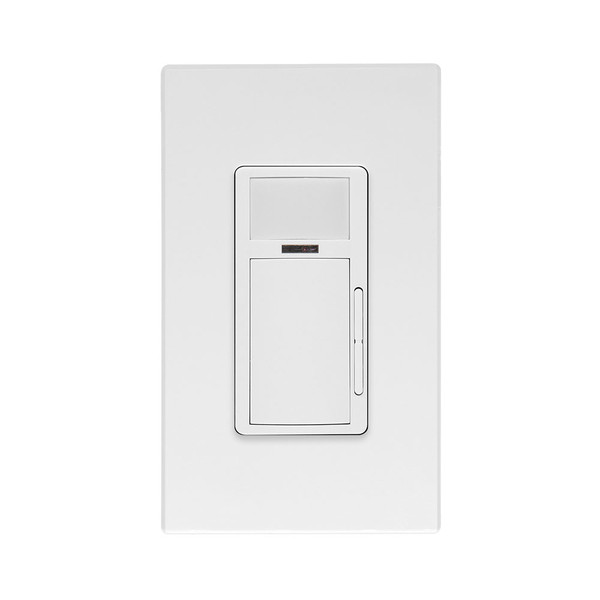 Leviton ODP10-I1W Smart Sensor, PIR, 1000W Dimming Wallbox Occupancy Sensor/Vacancy Sensor, App configurable, 120V, Commercial Grade, White