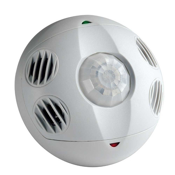 Leviton OSC20-MAW Occupancy Sensor, Multi-Technology (PIR/US), Ceiling Mount, 2000SF, Made in USA, White