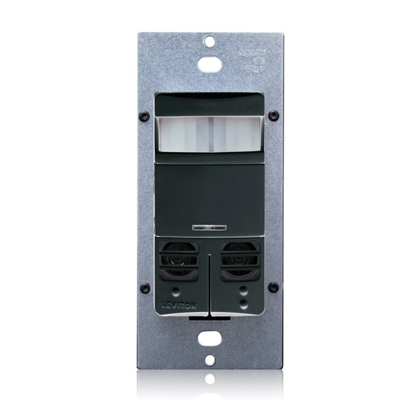 Leviton OSSMD-MAE DUAL RLY MT WB, 120-277VAC, W/NEU, BLACK