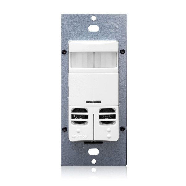 Leviton OSSMD-MAW DUAL RLY MT WB, 120-277VAC, W/NEU, WHITE