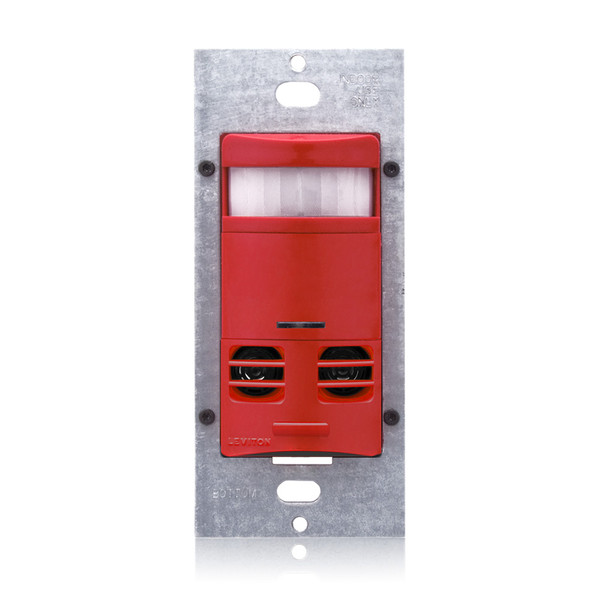 Leviton OSSMT-MDR MT WB Occ, 120-277VAC, w/Neu, Red