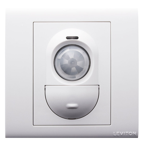 Leviton PRR11-E PIR Occupancy Sensor, PIR, 3x3 Wall Switch