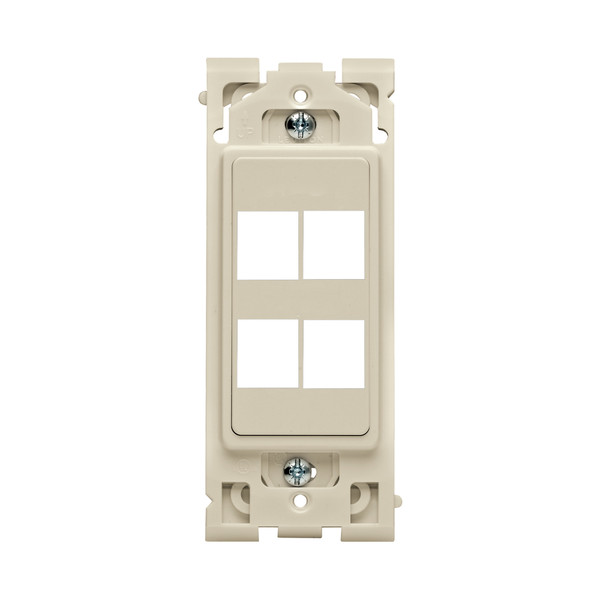 Leviton RE640-NS4 4-Port Renu Insert, Navajo Sand