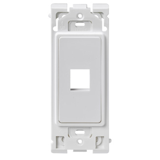 Leviton RE640-WW1 1-Port Renu Insert, White on White