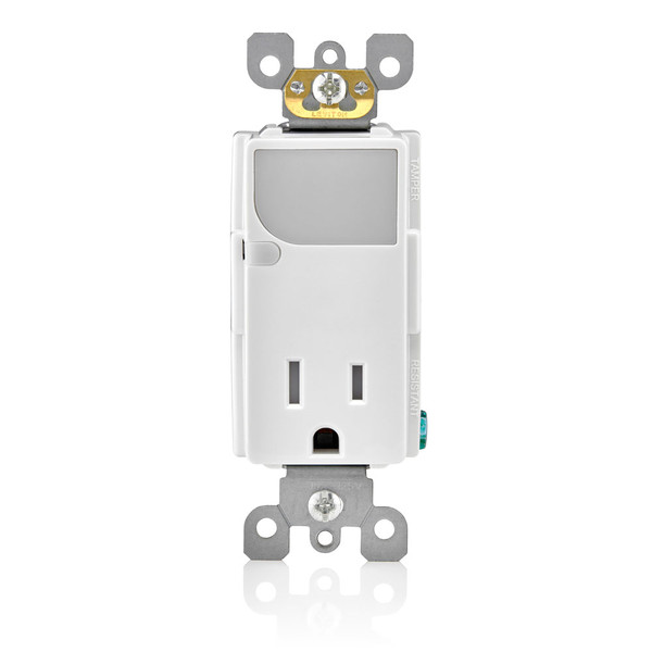 Leviton T6525-W Combination Decora Tamper-Resistant Receptacle