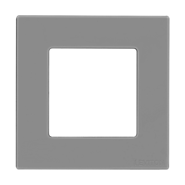 Leviton WPDB0-10G Decora Low Voltage, 1 Gang Wallplate, Gray