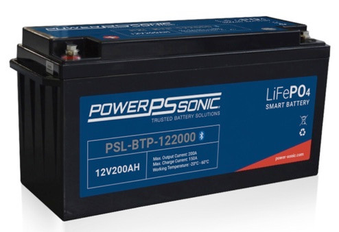 Power Sonic PSL-BTP-122000 M8 12.8V 200Ah Bluetooth Lithium Smart Battery