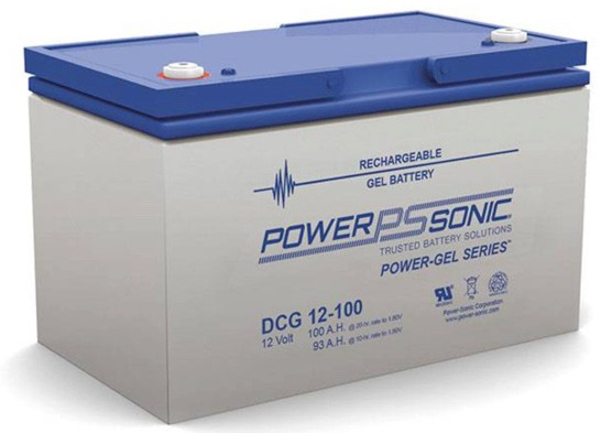 Power Sonic DCG12-100 M8 12V 100Ah Deep Cycle Gel Battery