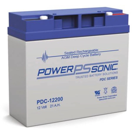 Power Sonic PDC-12200 M5 12V 21Ah Deep Cycle VRLA Battery