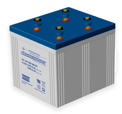 Power Sonic PG-2V1500 M8 FR 2V 1500Ah High Capacity Long Life VRLA Battery
