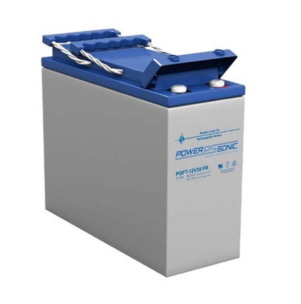 Power Sonic PGFT-12V55 M6 12V 190Ah Long Life Front Terminal VRLA Battery