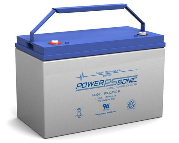 Power Sonic PS-121100 M8 12V 110Ah General Purpose VRLA Battery
