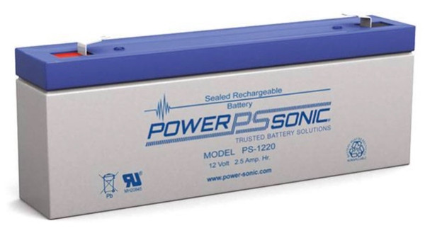 Power Sonic PS-1220 F1 12V 2.5Ah General Purpose VRLA Battery