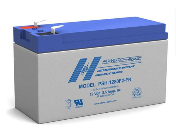 Power Sonic PSH-1280 F2 FR 12V 8.5Ah High-Rate VRLA Battery