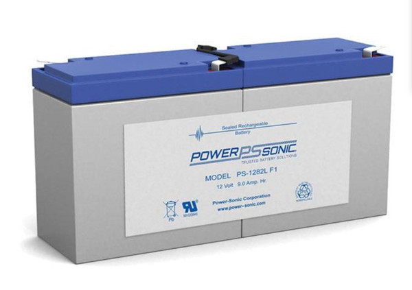 Power Sonic PS-1282L F1 12V 9Ah General Purpose VRLA Battery