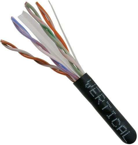 Vertical Cable 060-487/BK Cat6 550MHz 23AWG UTP 4 Pair Solid 1000Ft Black