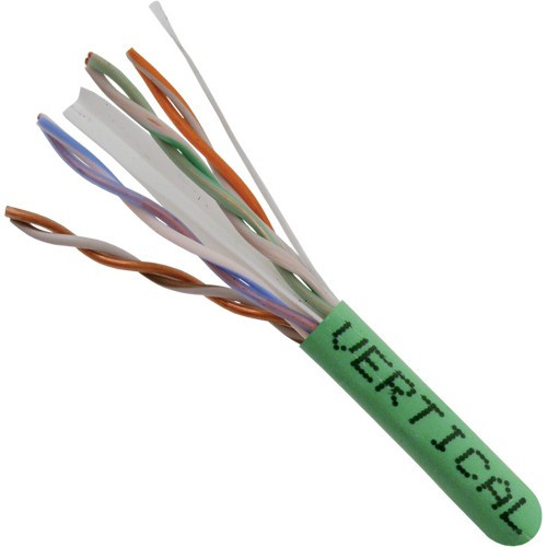Vertical Cable 060-489/GR Cat6 550MHz 23AWG UTP 4 Pair Solid 1000Ft Green