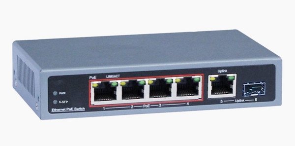 Truview TI-POE04AGFE-60 4-Port PoE Switch