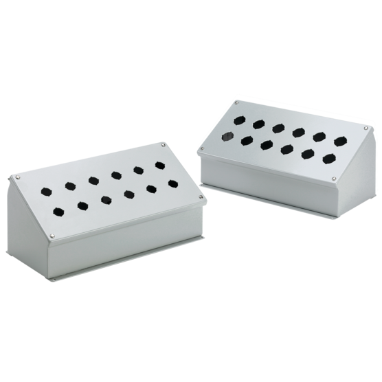 Hoffman E1PBAM Type 12 Sloped-Front Pushbutton Enclosure