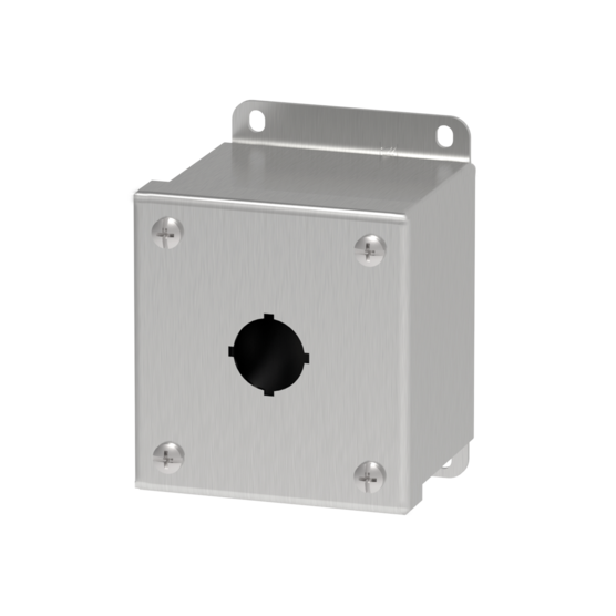 Hoffman E1PBGSS Type 4X Stainless Steel 22.5-mm Pushbutton Enclosure