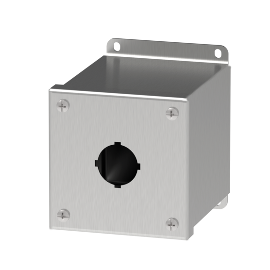 Hoffman E1PBXSS Type 4X Stainless Steel Extra-Deep 30.5-mm Pushbutton Enclosure