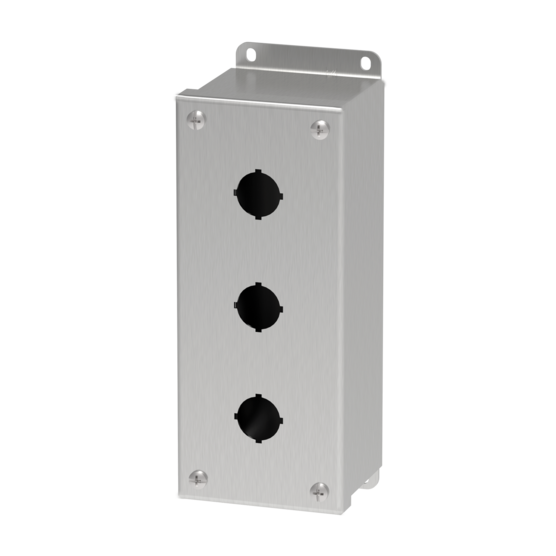 Hoffman E3PBGSS Type 4X Stainless Steel 22.5-mm Pushbutton Enclosure