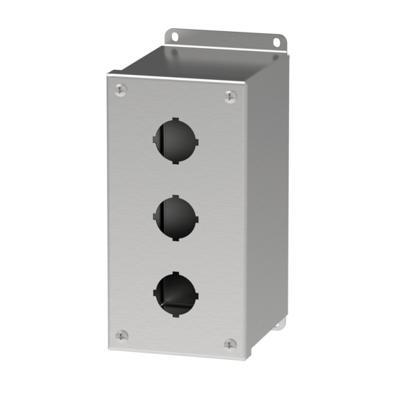 Hoffman E3PBXSS Type 4X Stainless Steel Extra-Deep 30.5-mm Pushbutton Enclosure