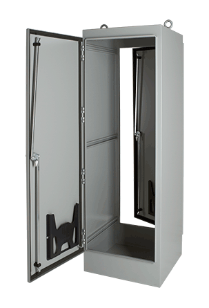 Hoffman A726036FSDADG Type 12 Free-Stand Two-Door Dual Access Enclosure