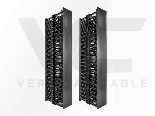 Vertical Cable 047-VMF-4502 Double Sided 45U Cable Manager