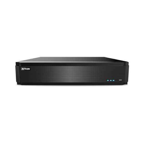 Avycon AVR-NN832E2N-FD-3T (NDAA) H.265, 32CH 4K NVR with Dual NIC, 30FPS@4K per ch, 256Mbps, ONVIF, Dual HDMI (4K&2K), Smart AI, Fisheye Dewarping, Facial Detection with 4K IPC, 3TB HDD Installed