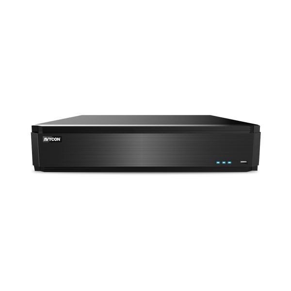 Avycon AVR-NN832P16-FD-56T (NDAA) H.265, 32CH 4K NVR with 16CH Built-in PoE, Plug&Play, 30FPS@4K per ch, 256Mbps, ONVIF, 4K HDMI, Smart AI, Fisheye Dewarping, Facial Detection with 4K IPC, 56TB HDD Installed
