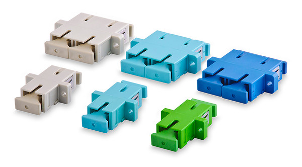 SignaMax FA-SC-SX-ZR-MF-AQ OF Adapter SC, SX, OM4, Zr, Flange W/Mounting Holes, Aqua