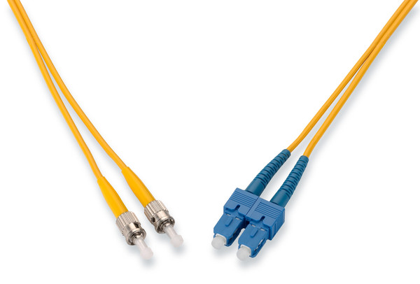 SignaMax FCS-4/2-1M SC to ST Duplex SM 9/125 Patch Cord, 1 Meter