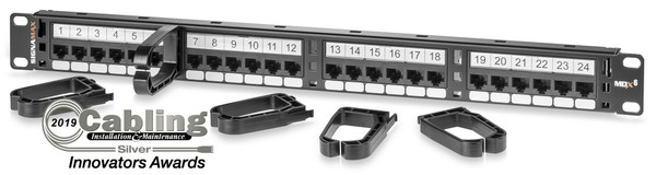 SignaMax 48458MDX-C6 48-Port Category C6 MDX-Series Unscreened Patch Panel, 2 RMU